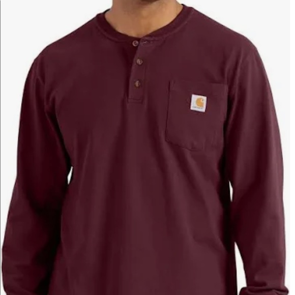 Men’s XL Carhartt Henley Shirt - Picture 1 of 5